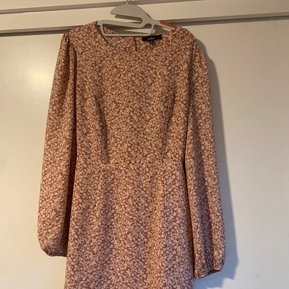 Lulu's Blooming Darlin' Floral Print Mini Dress M